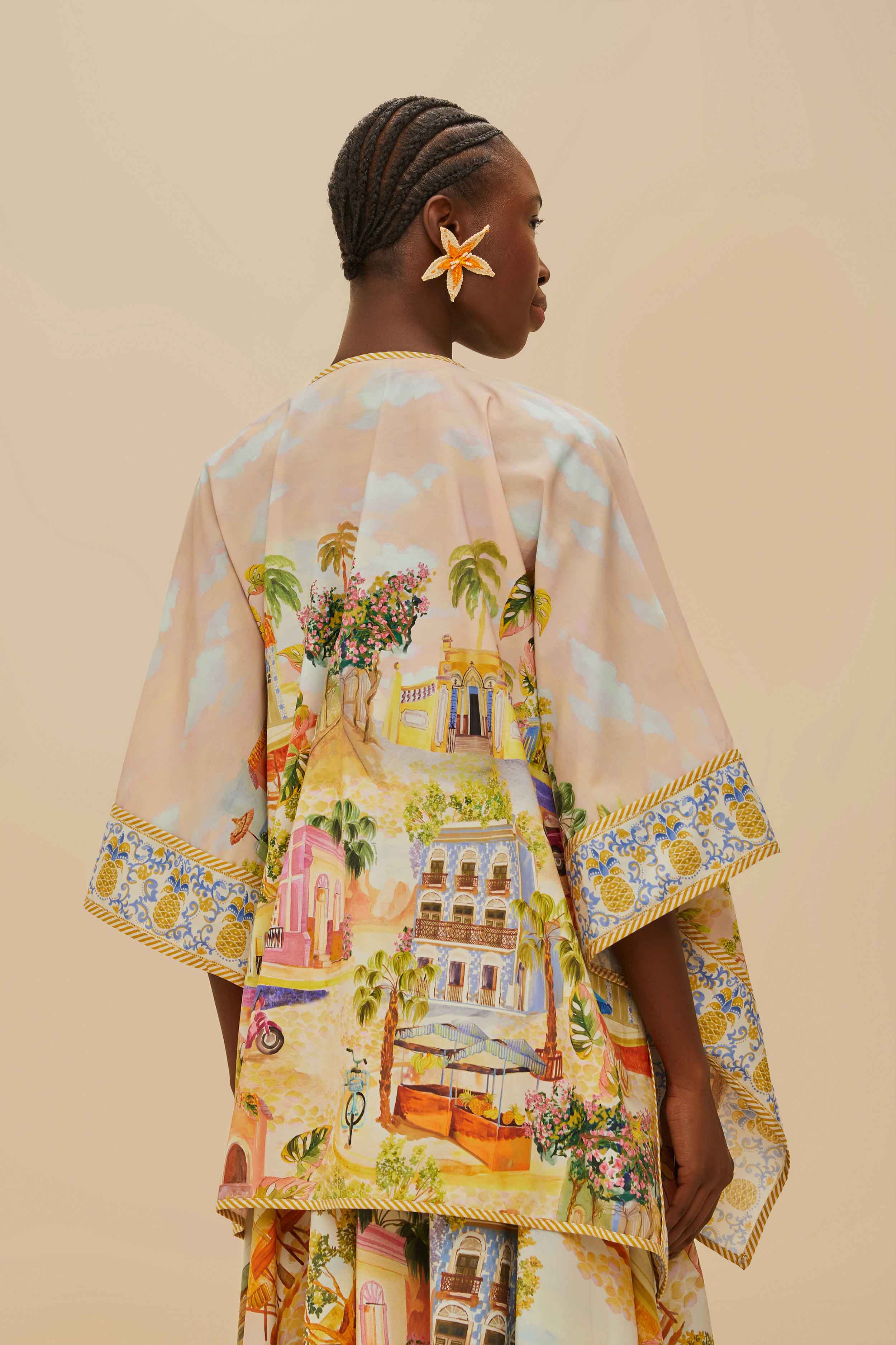 Multicolor Aracati Organic Cotton Kimono - Image 4