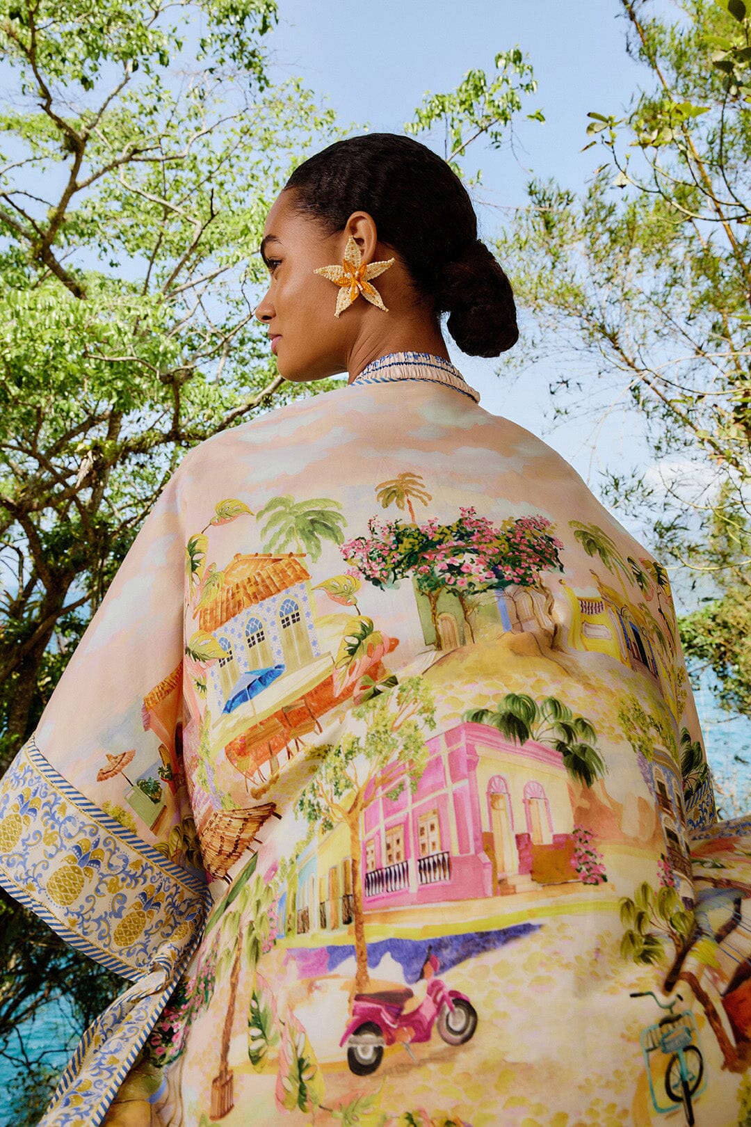 Multicolor Aracati Organic Cotton Kimono - Image 5