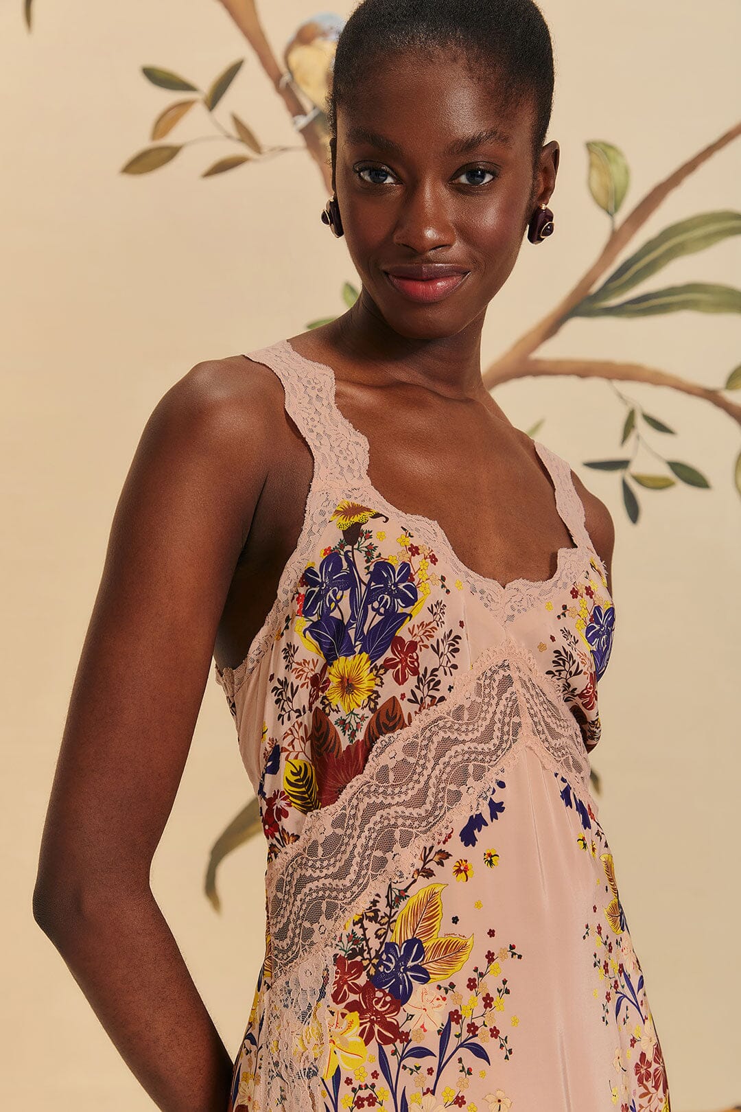 BEAUTY BOUQUET PINK SLEEVELESS MAXI DRESS - Image 5