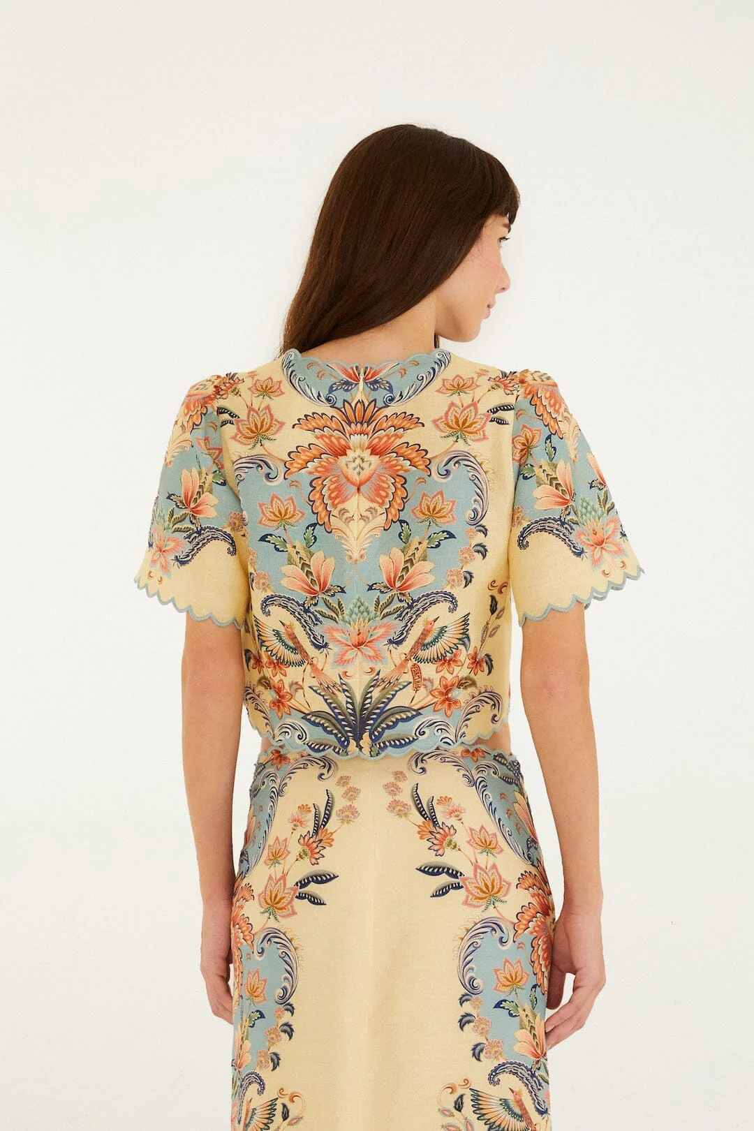 Butter Yellow Boho Beauty Euroflax Premium Linen Top - Image 3