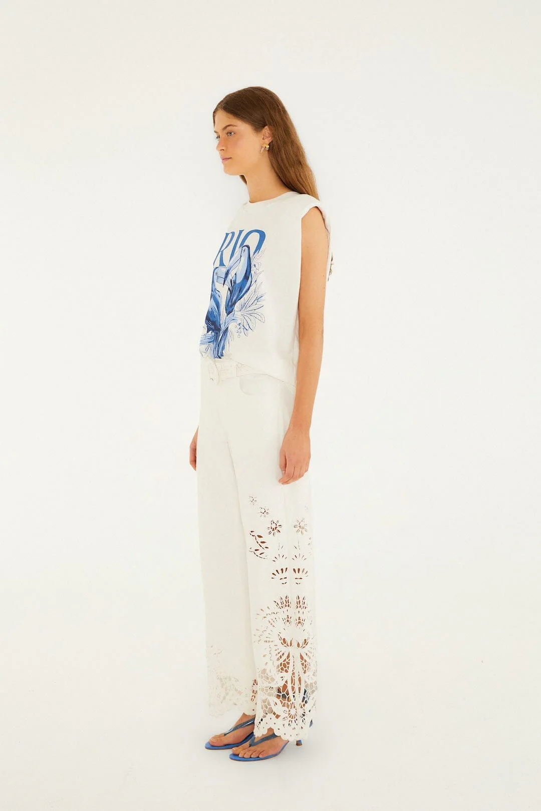 Off-White Boho Beauty Richelieu Pants - Image 5