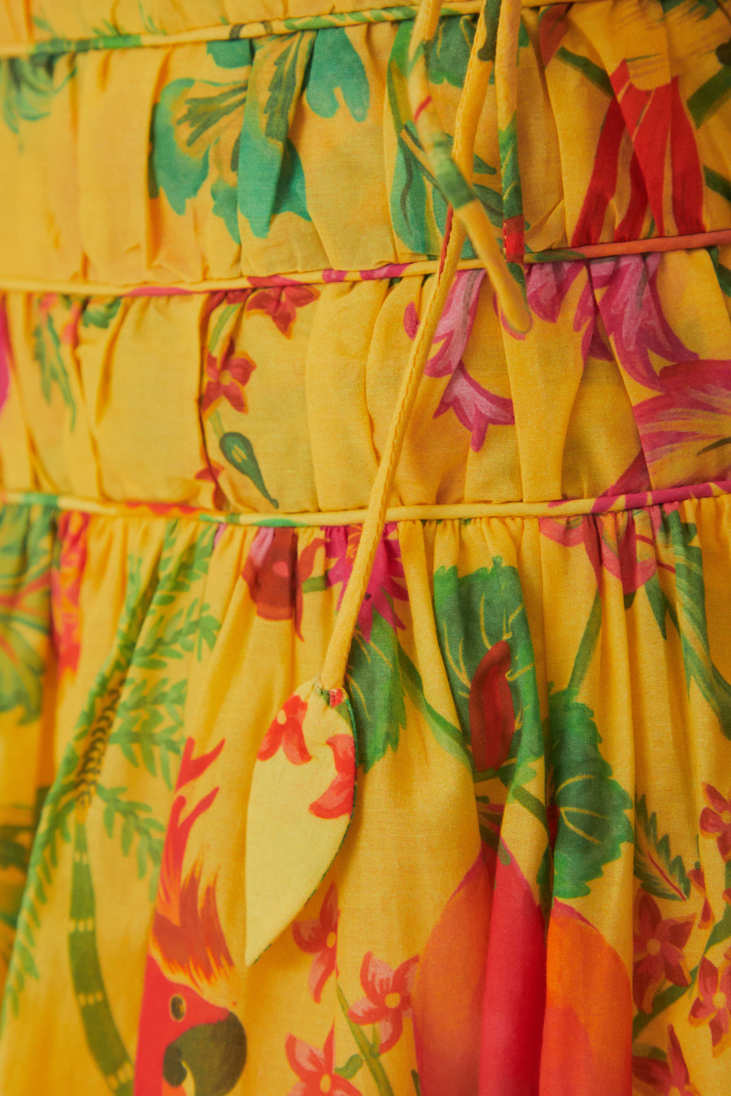 Yellow Delicate Fruit Garden Mini Skirt - Image 5