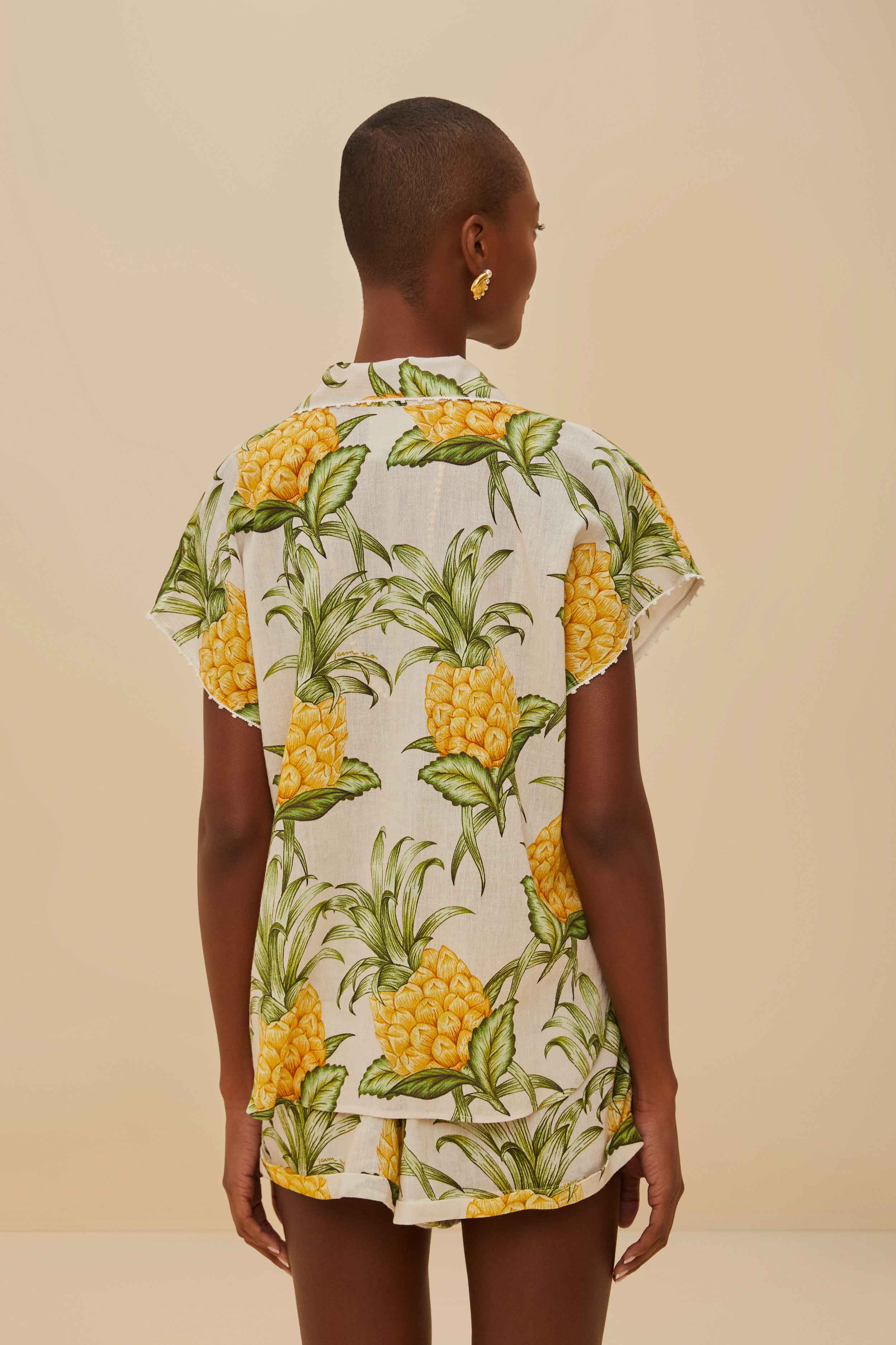 Off-White Delicate Pineapple Shirt - Image 4