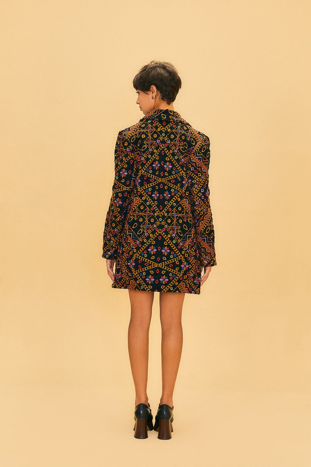 Embroidered Corduroy Blazer - Image 4
