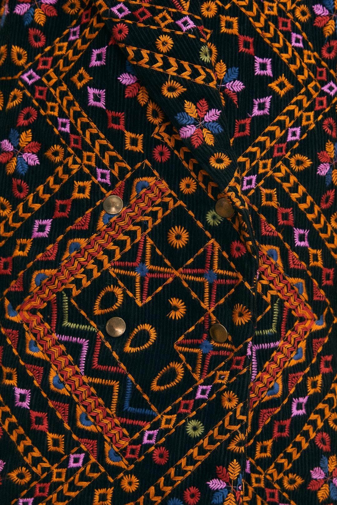 Embroidered Corduroy Blazer - Image 5