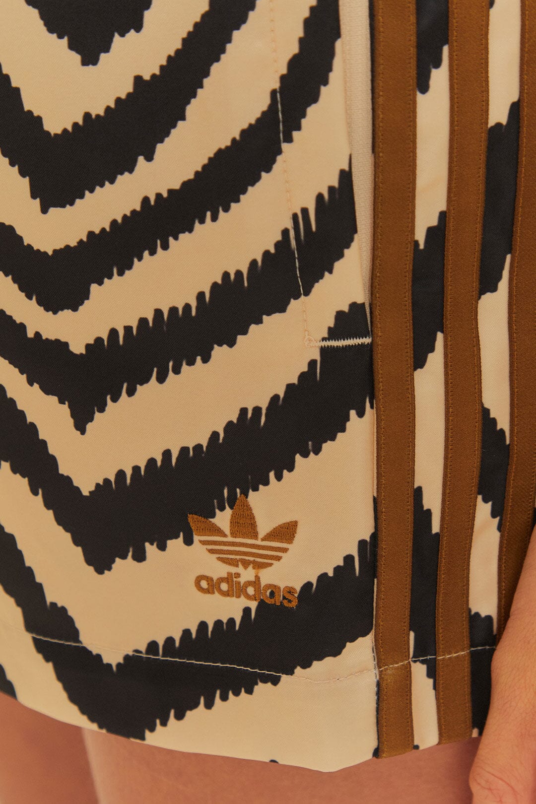 Beige Adidas Farm Rio Shorts - Image 4