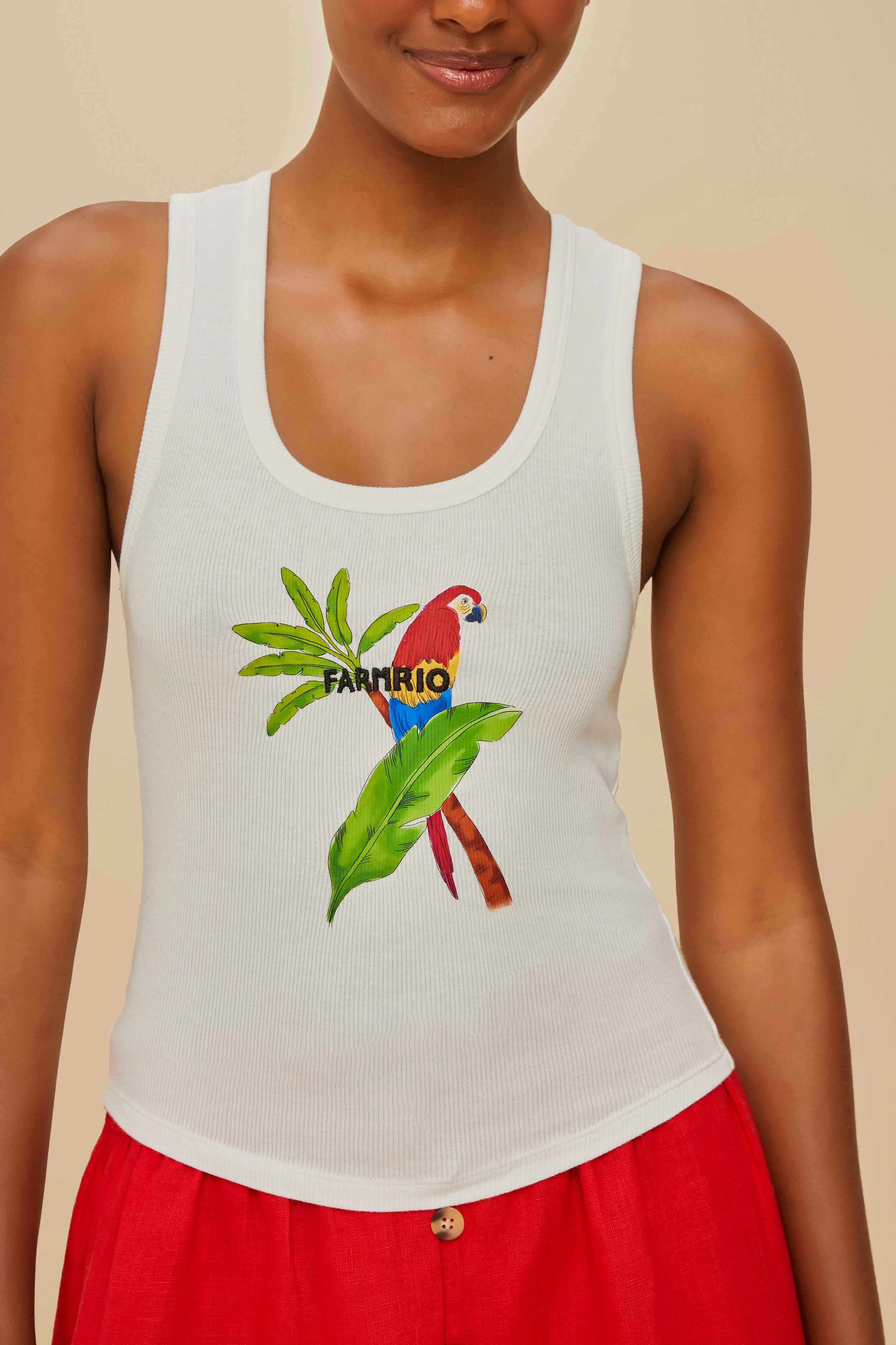 Off-White Farmrio Macaw Tank Top - Image 3