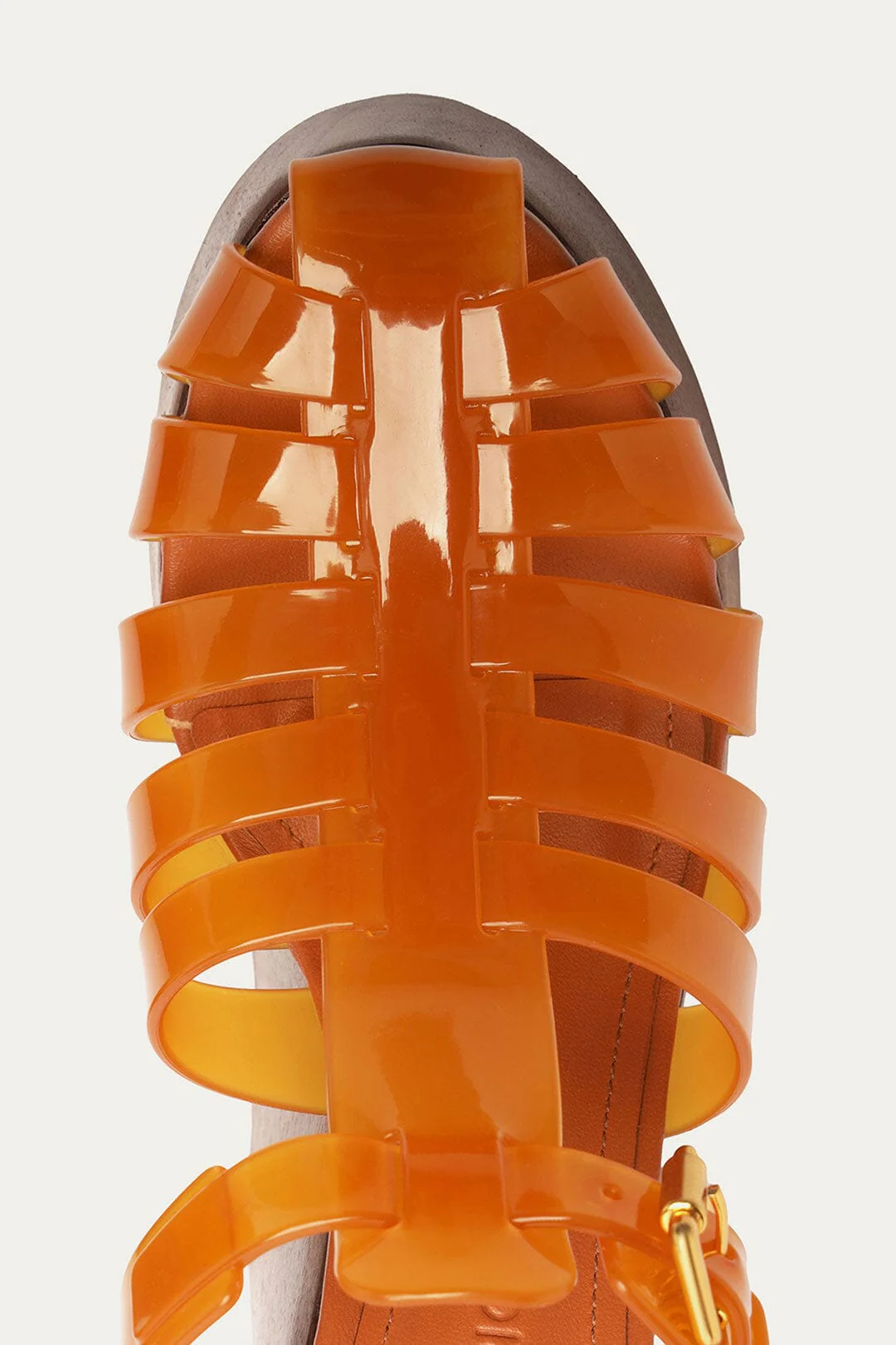 Beige Fisherman Jelly Wedge Sandal - Image 5