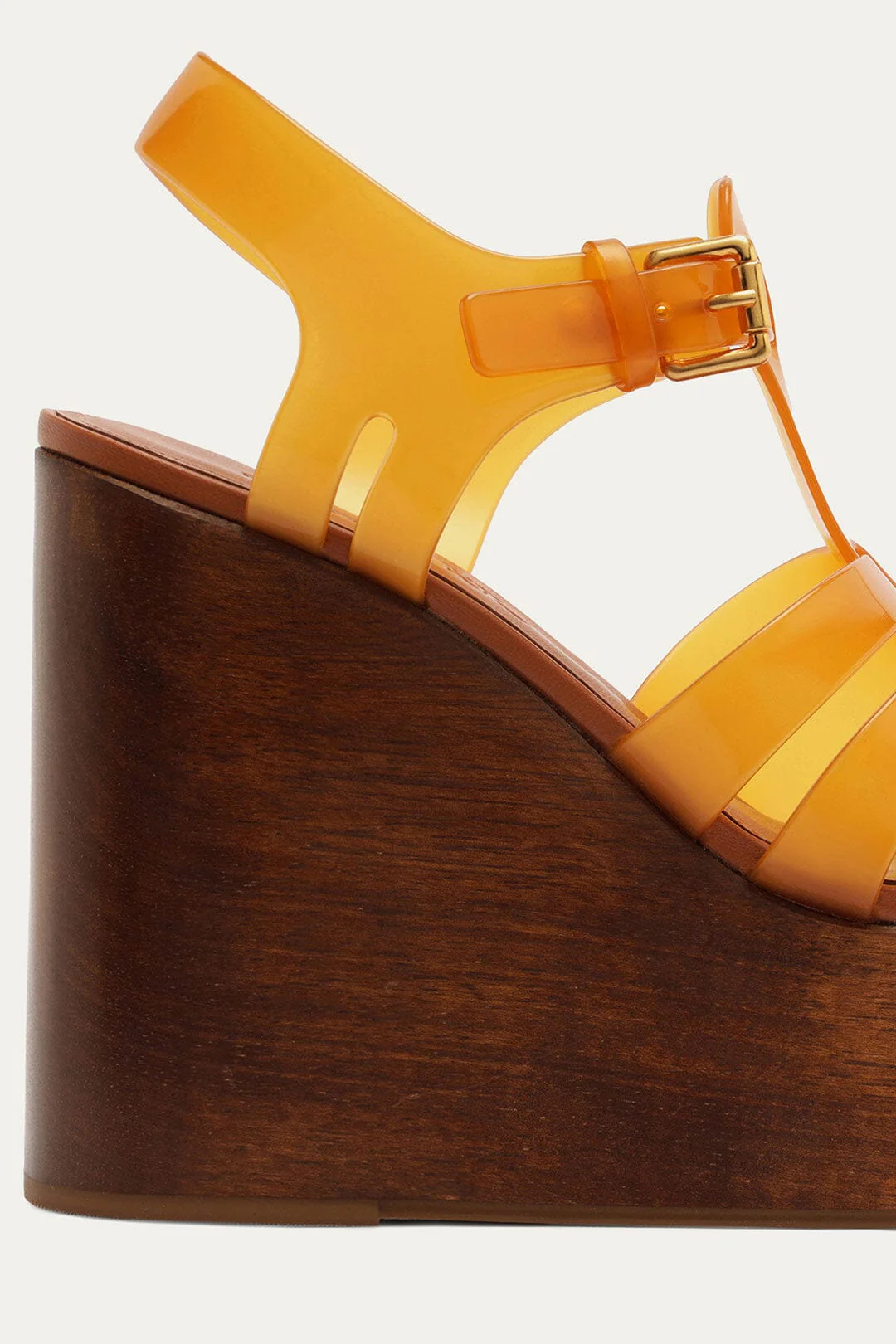 Beige Fisherman Jelly Wedge Sandal - Image 6