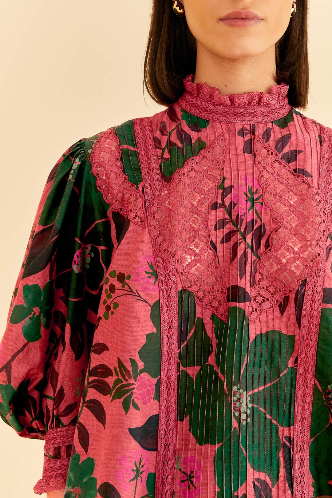 Blush Floral Yard Blouse - Image 3