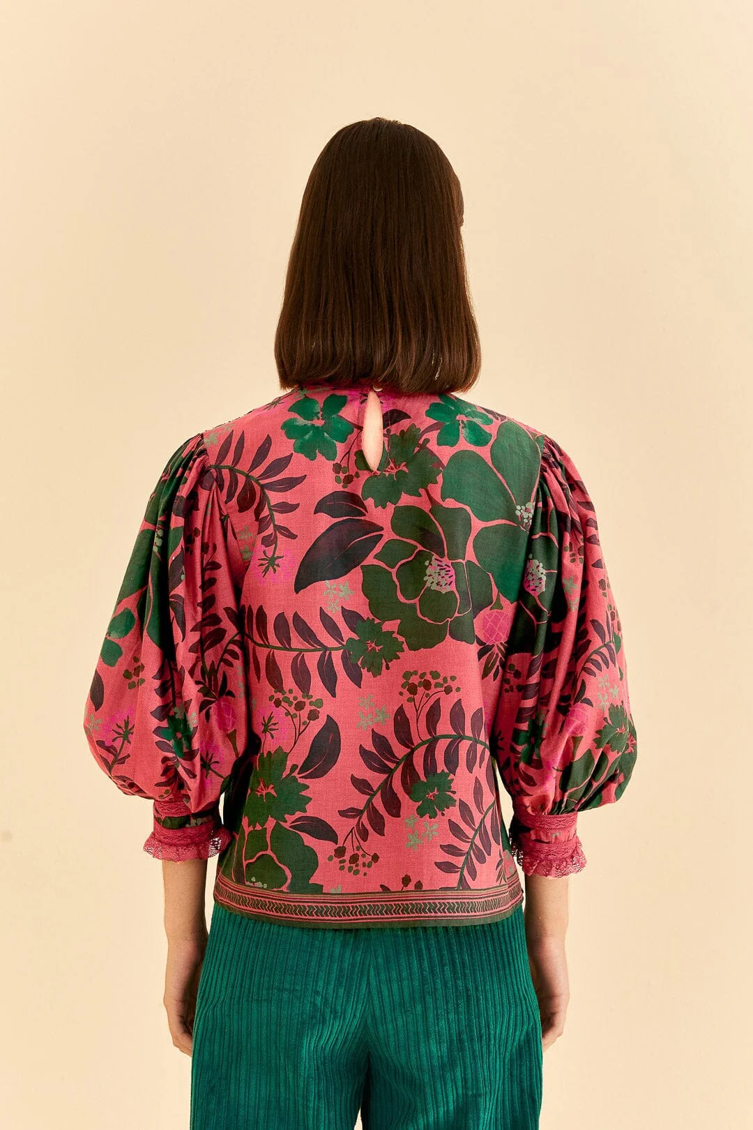Blush Floral Yard Blouse - Image 4