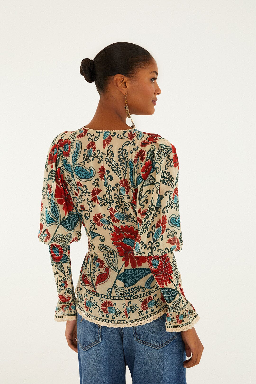 Sand Francesca Long Sleeve Blouse - Image 3