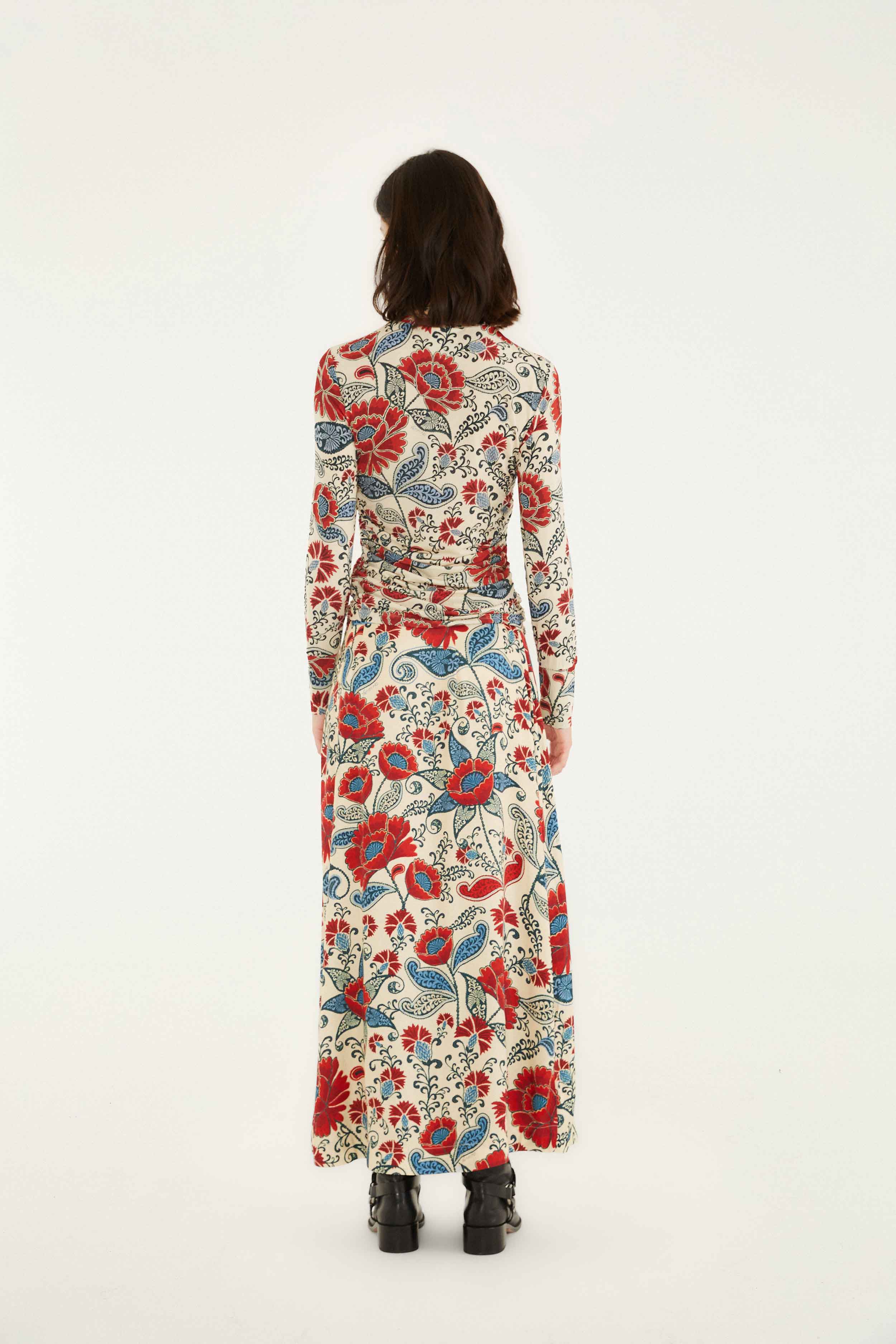 Sand Francesca Lenzing™ Ecovero™ Viscose Maxi Skirt - Image 4