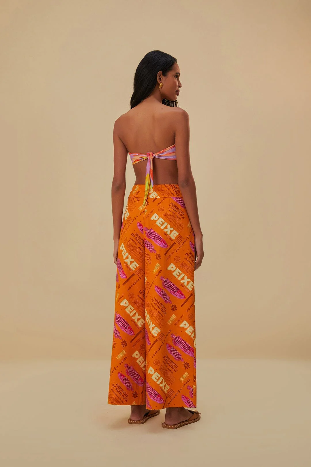 Orange Fresh Fish Cargo Pants - Image 3