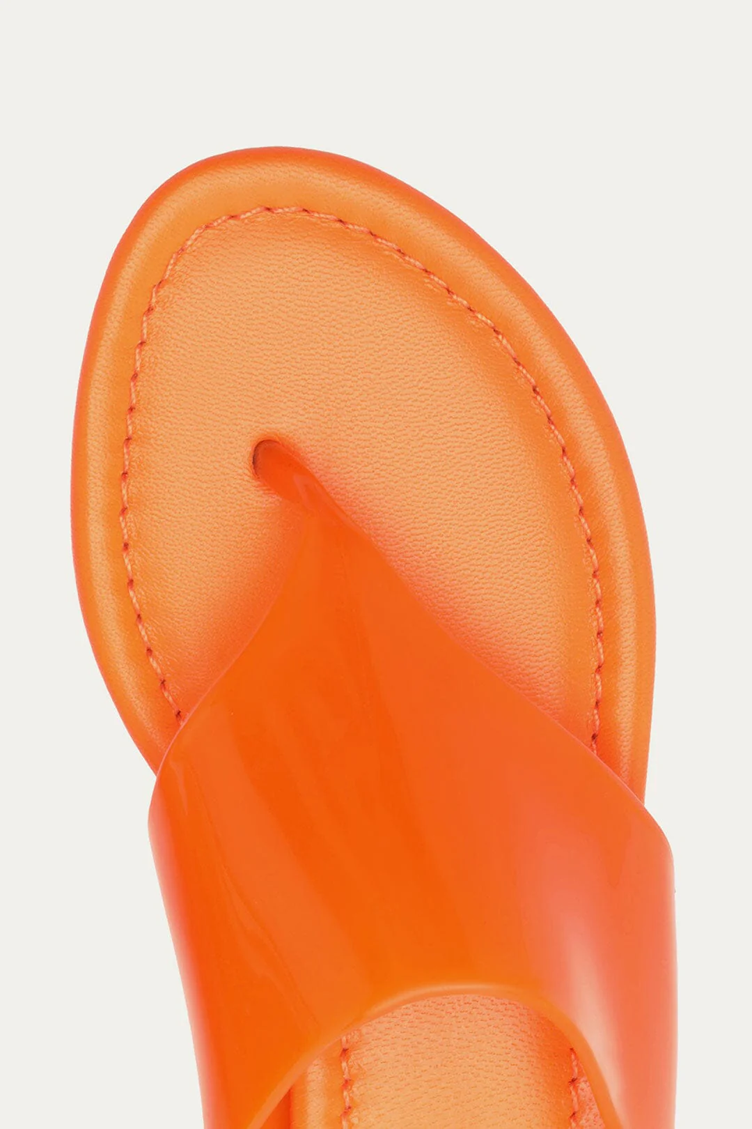 Orange Jelly Flat Sandal - Image 5