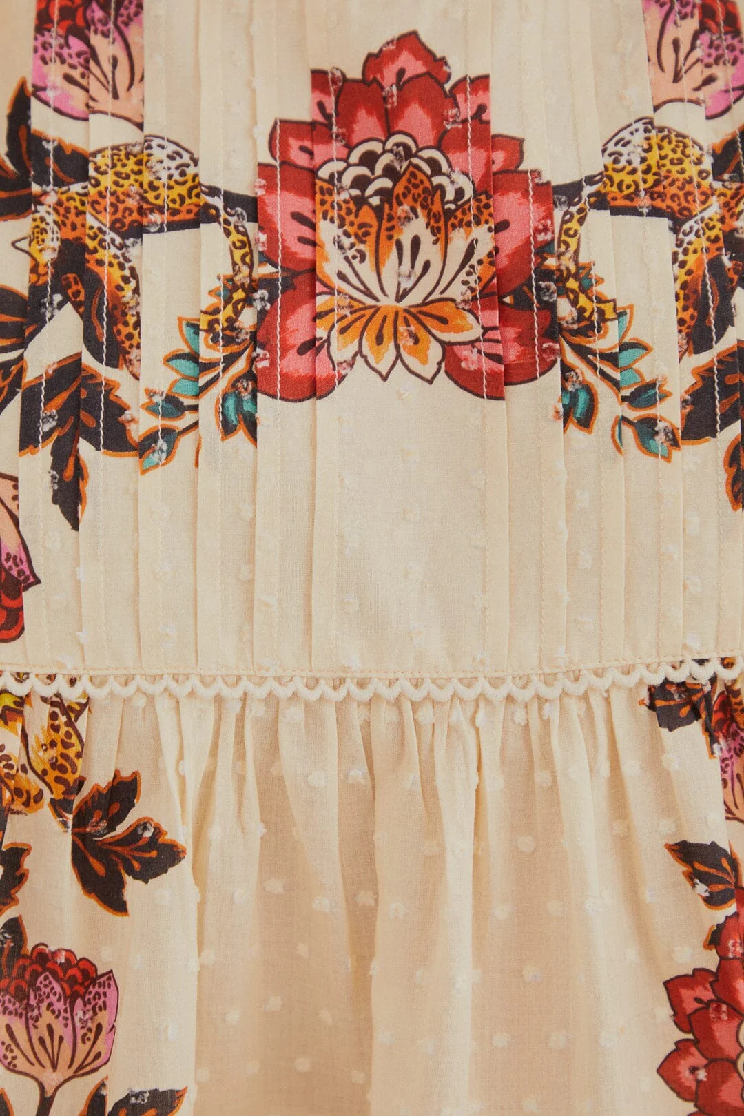 Sand Leopard Flowers Blouse - Image 6