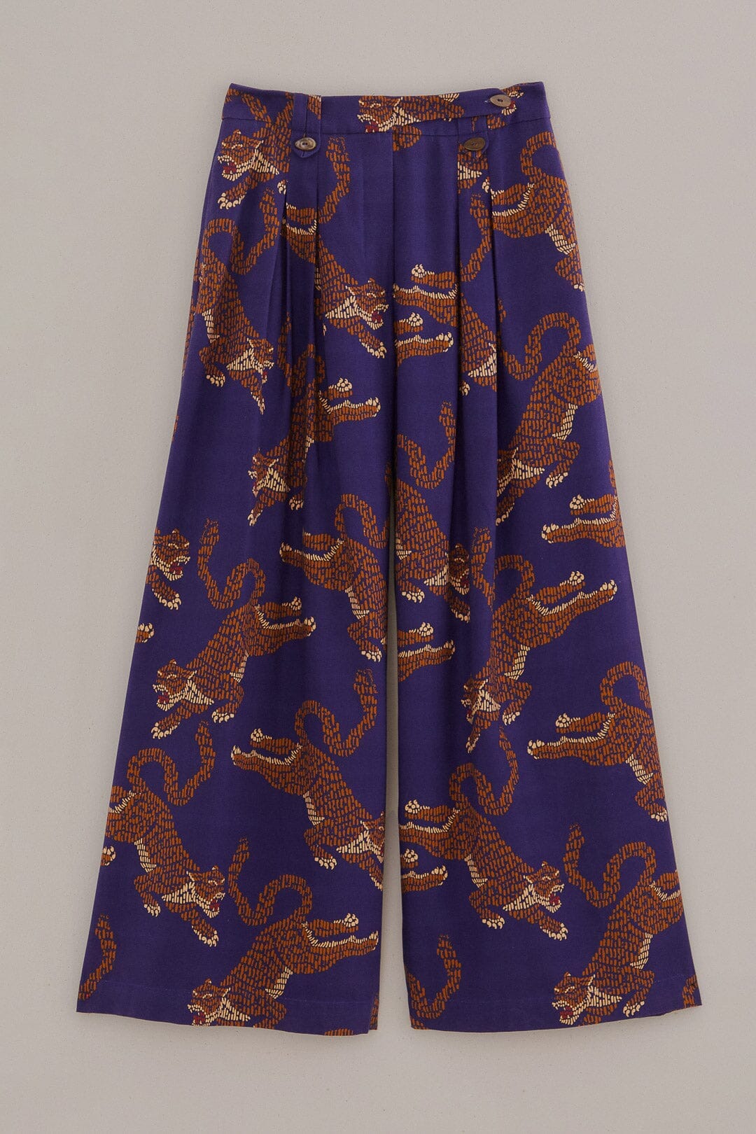 Navy Blue Leopards Tailored Pants - Image 8