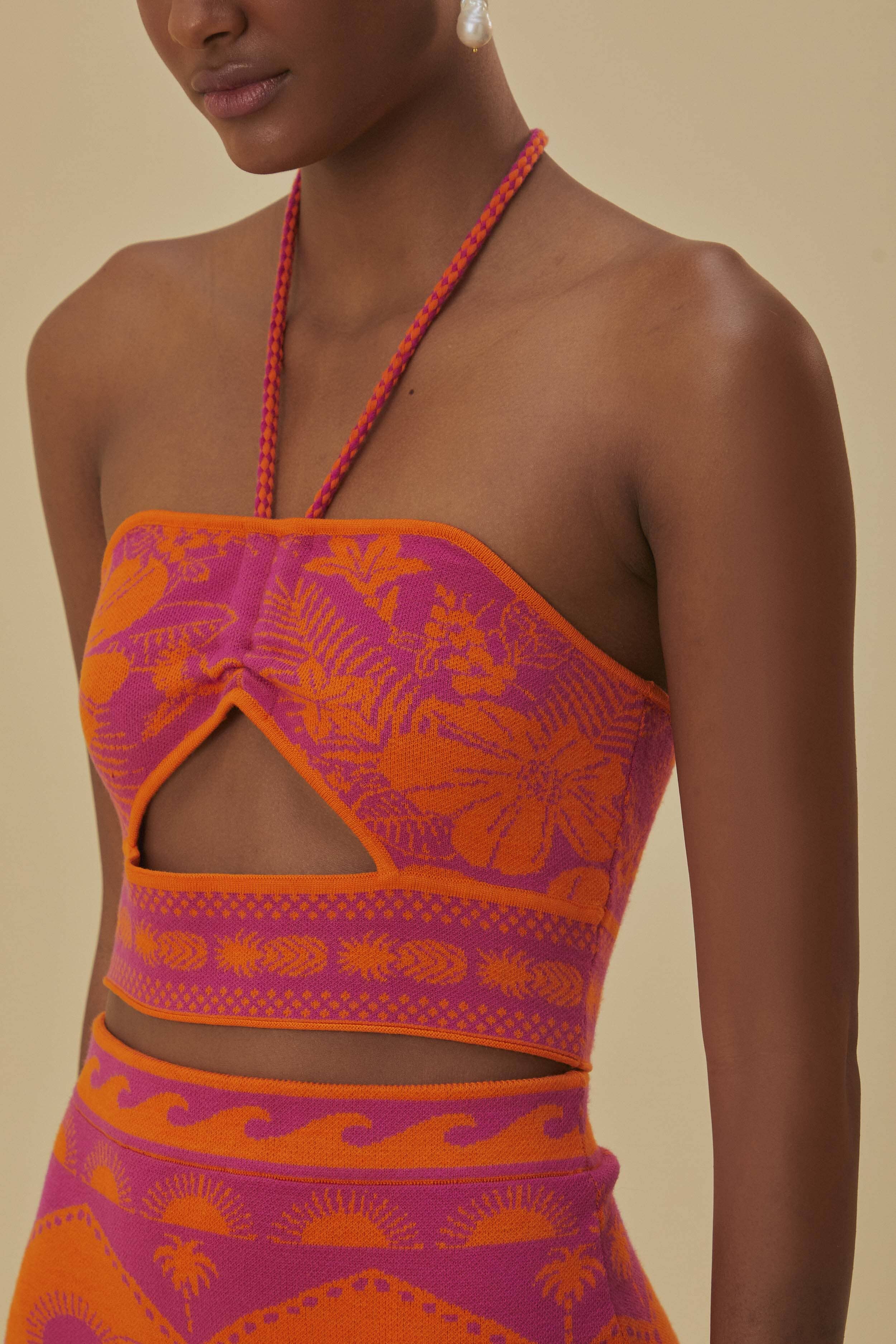 Pink Macaw Elegance Knit Top - Image 3