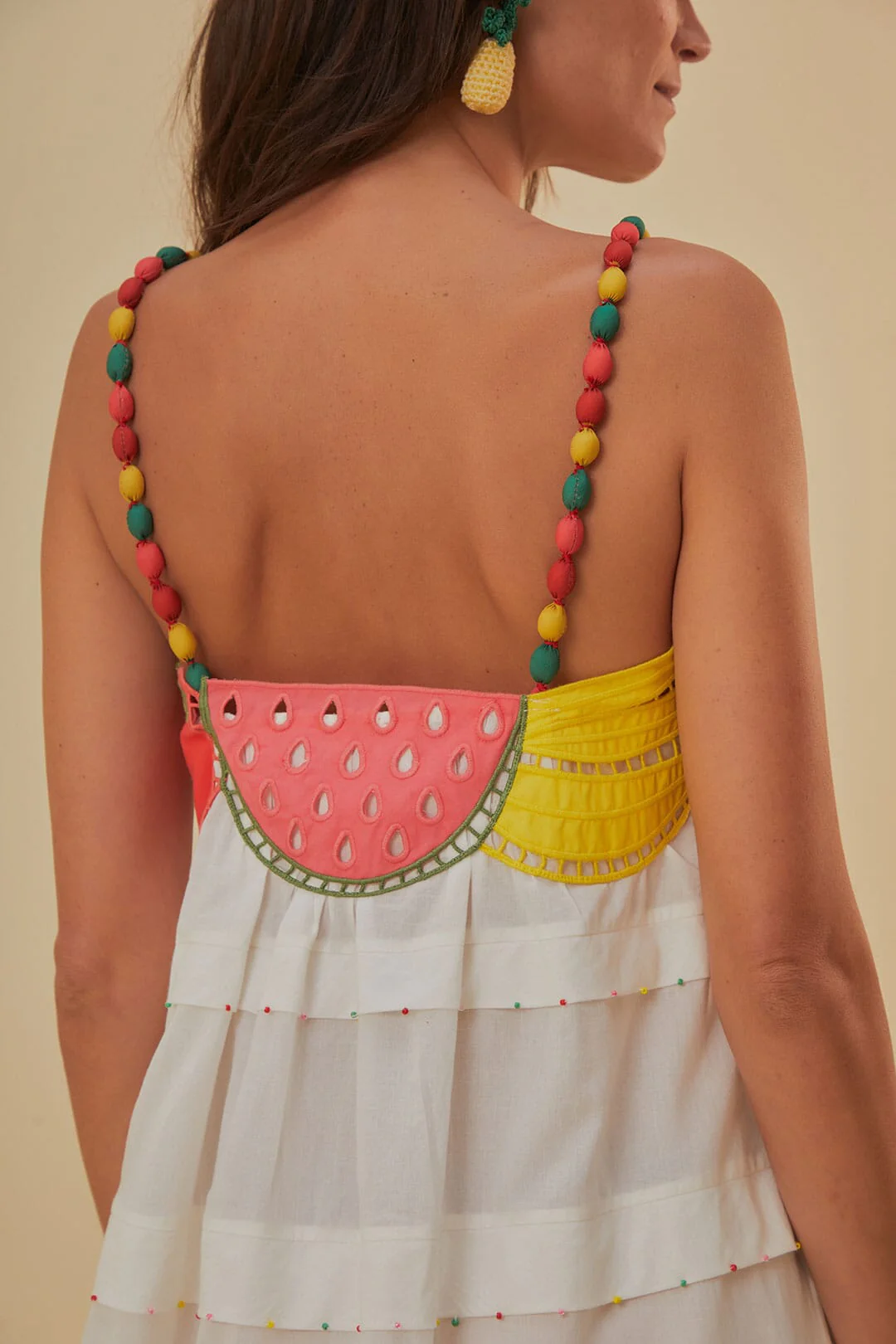 Off-White Fruits Richelieu Sleeveless Maxi Dress - Image 5