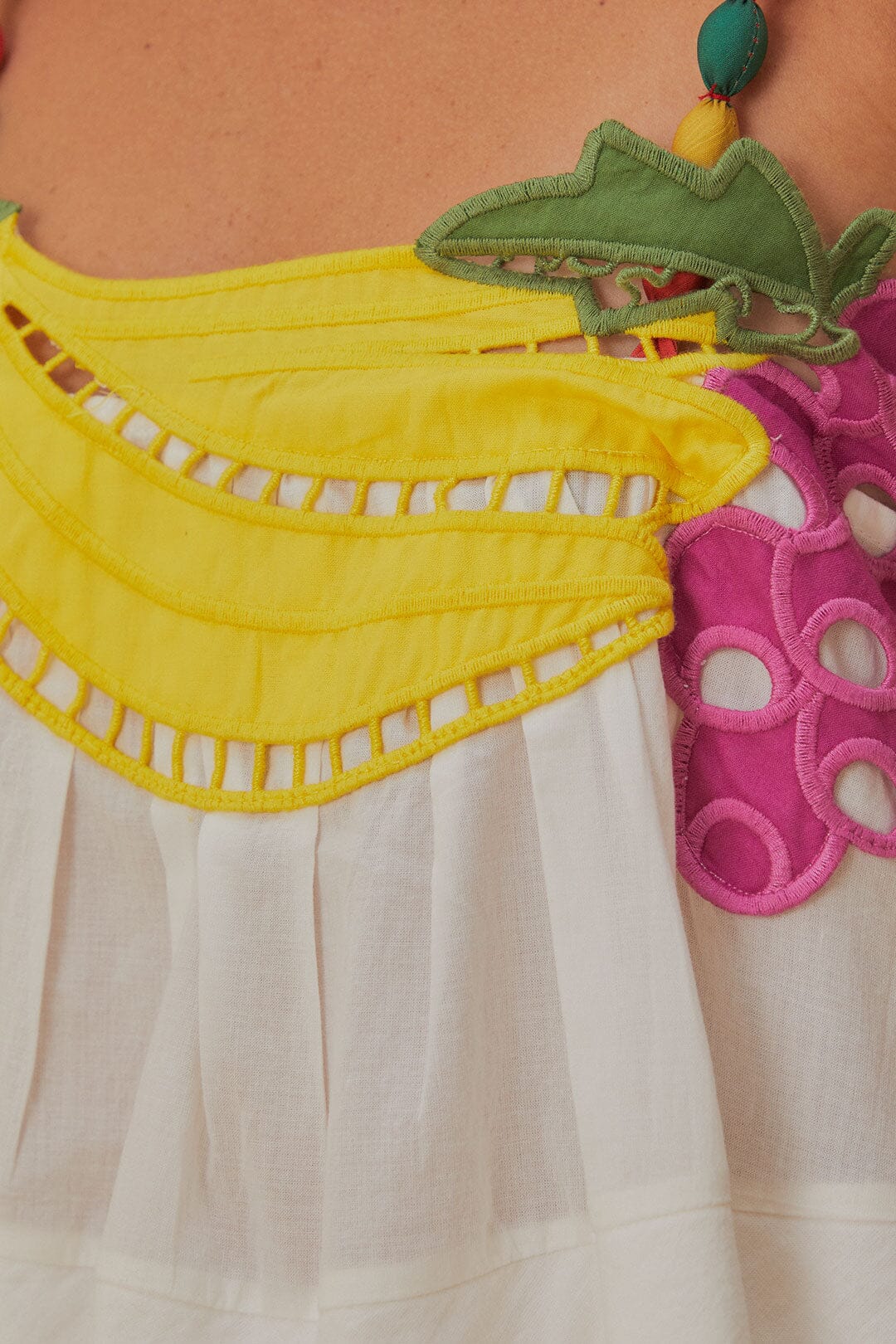 Off-White Fruits Richelieu Sleeveless Maxi Dress - Image 6