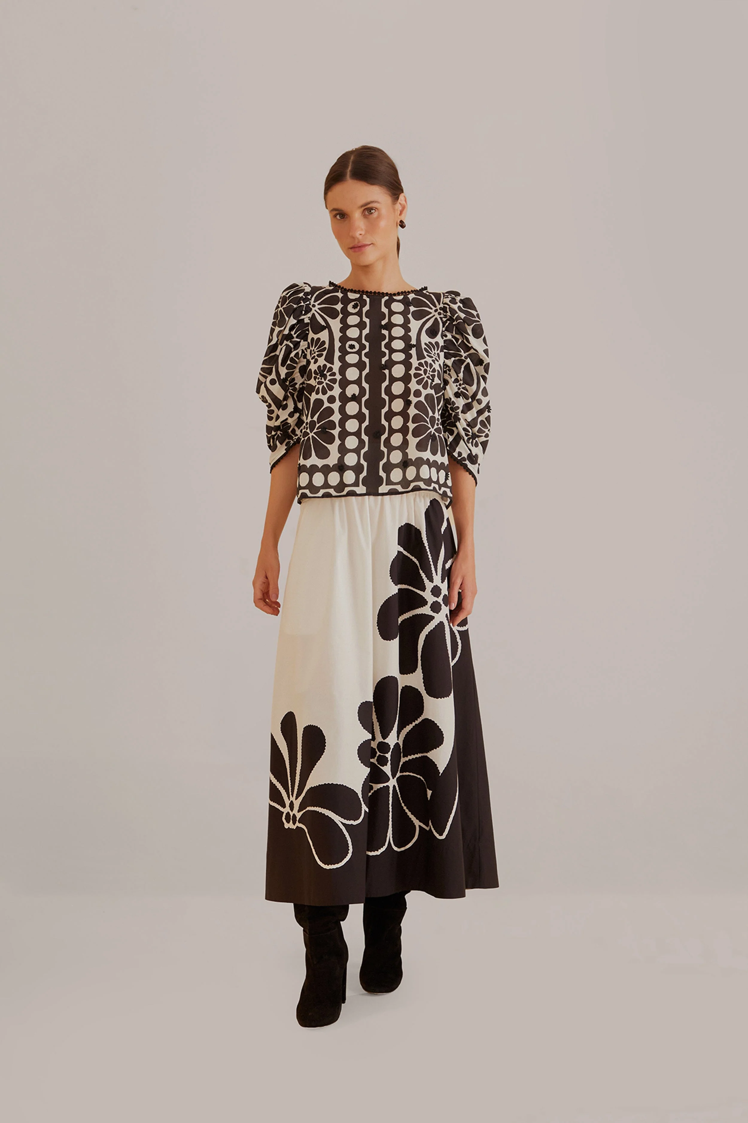 Black Palermo Maxi Skirt - Image 3