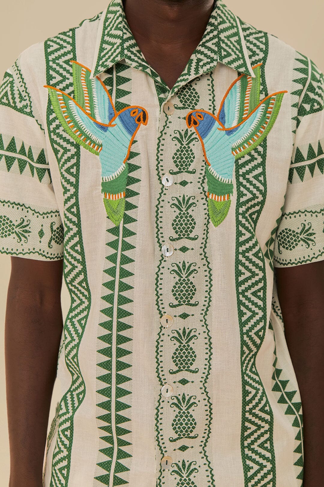 Pineapple Jacquard Embroidered Shirt - Image 5