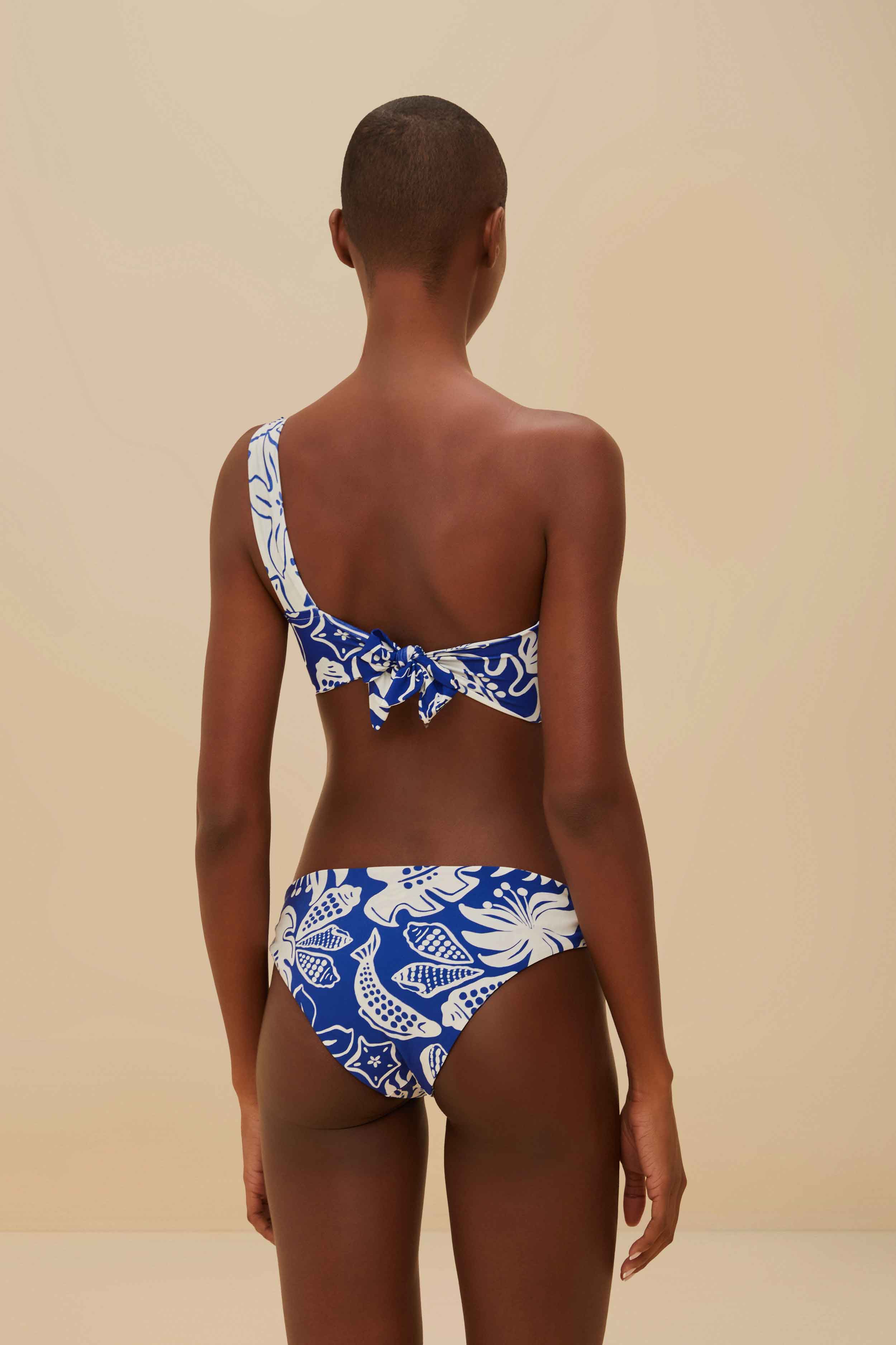Off-White River Nature One-Shoulder Bikini Top - Image 4