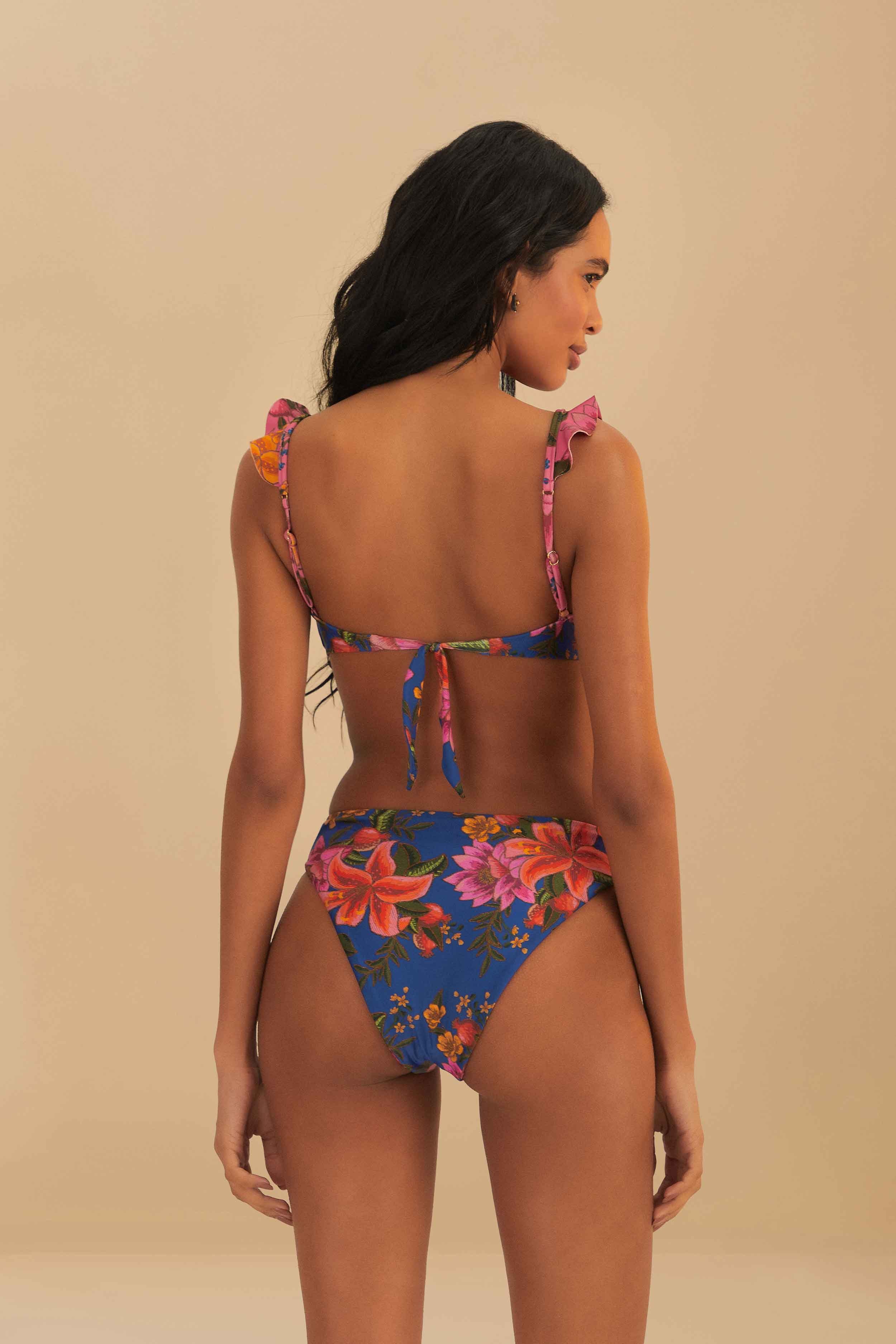 Multicolor Summer Fruit High Waist Bikini Bottom - Image 5