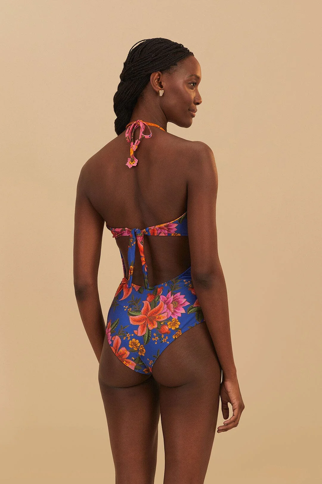 Blue Summer Fruit One-Piece Swimsuit - Image 3