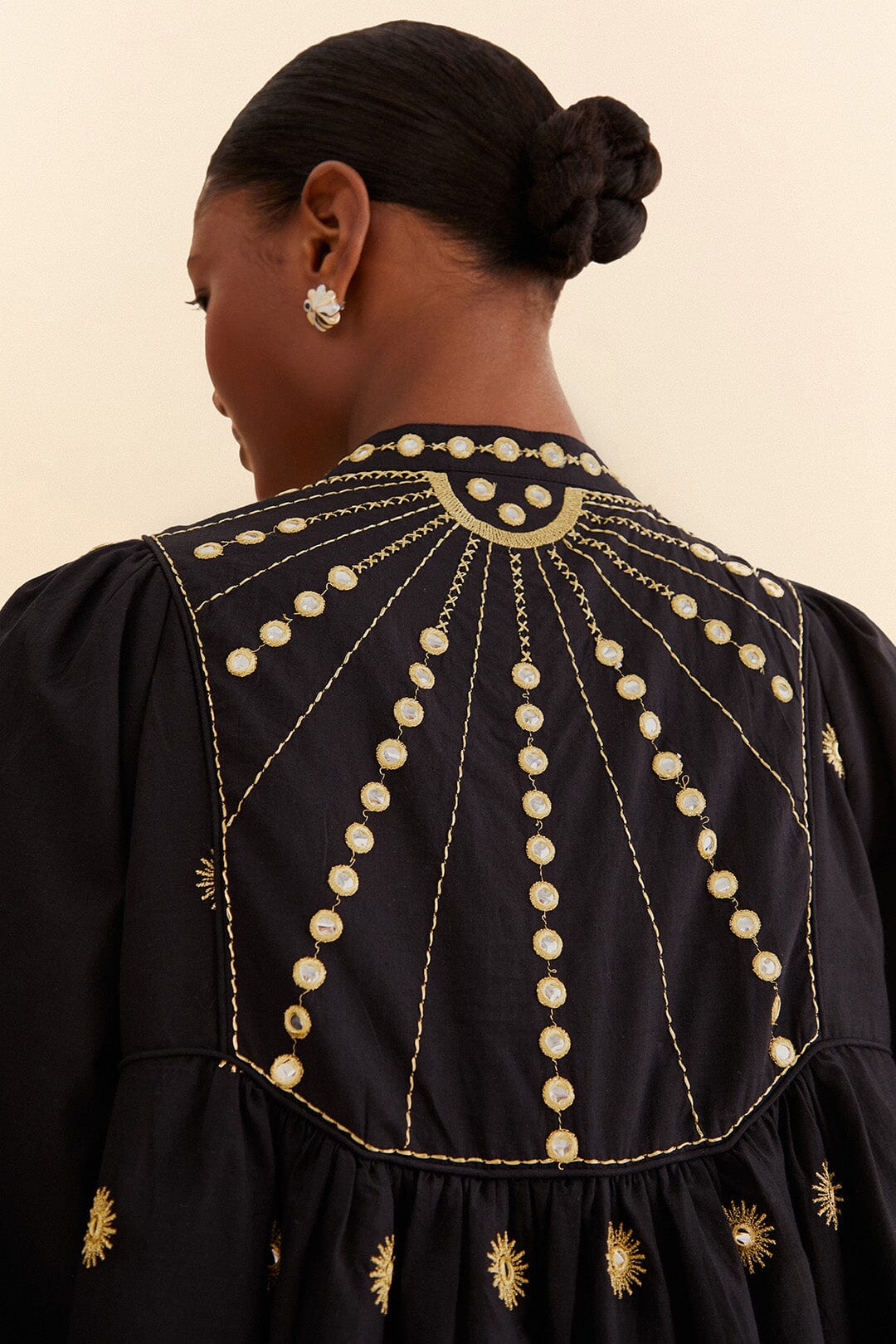 Sun Embroidered Midi Dress - Image 4