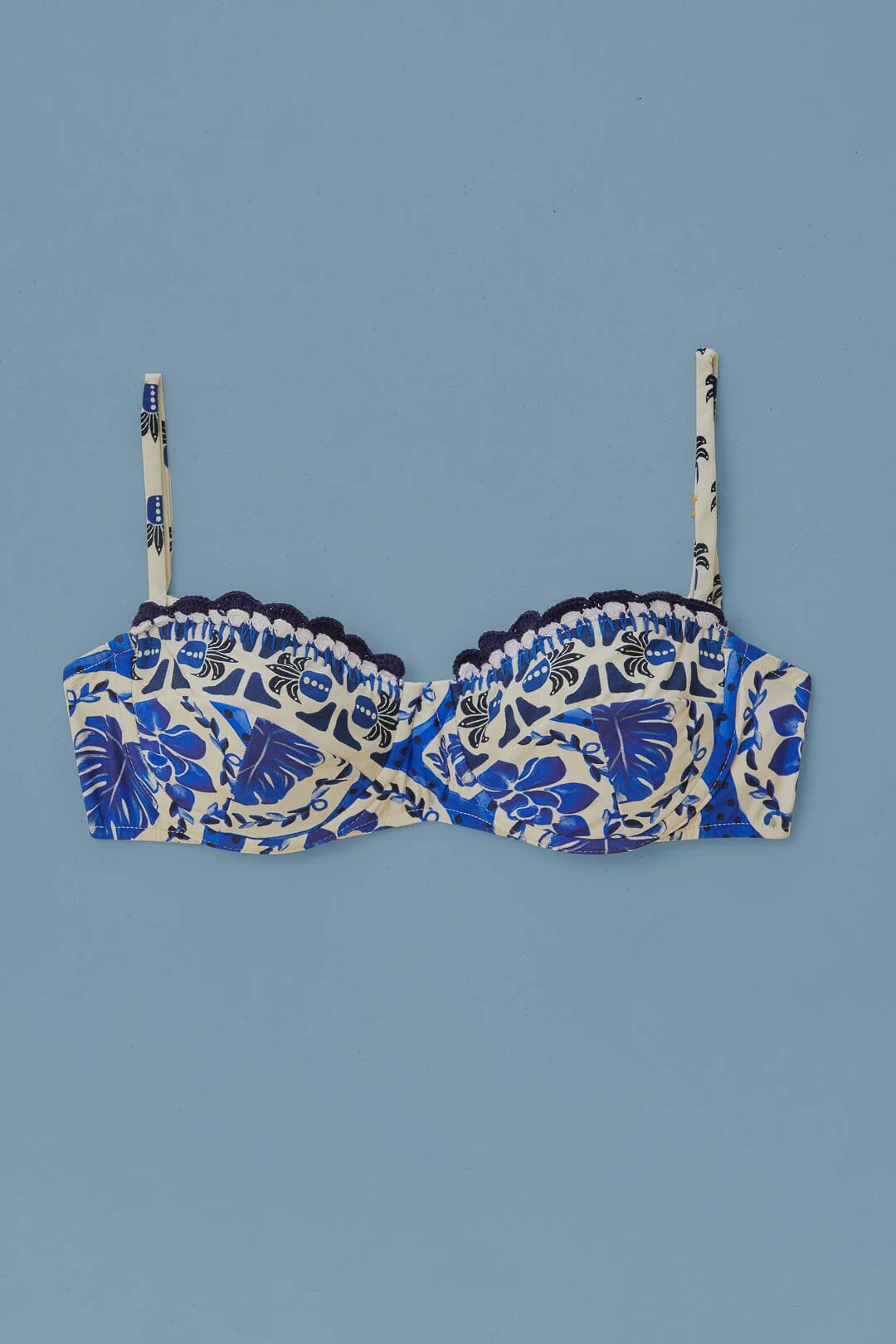 Blue Tile Dream Bikini Top - Image 5